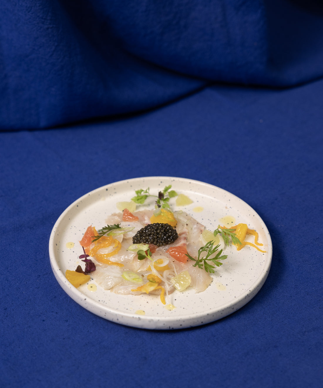 Recette Ceviche de Daurade, Caviar au Thé vert Citron & Gingembre