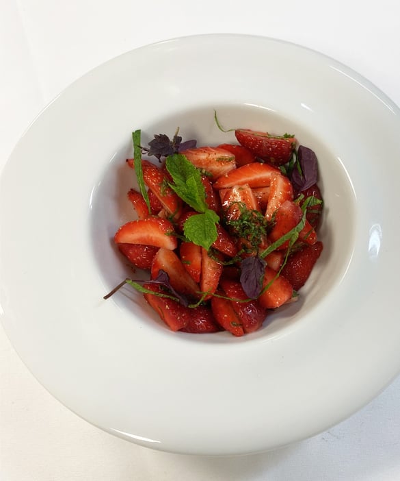 Recette salade de fraises au thé