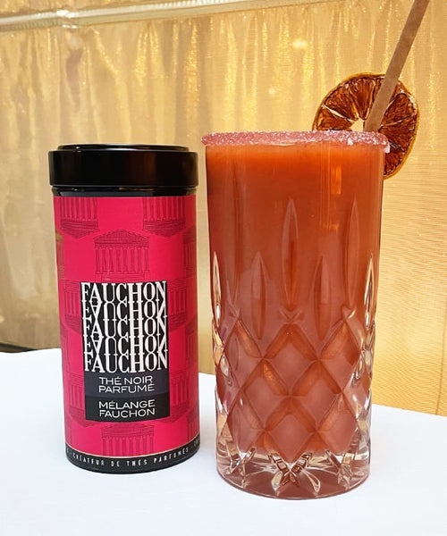 Recette du smoothie Fraise  au sirop de thé Mélange FAUCHON