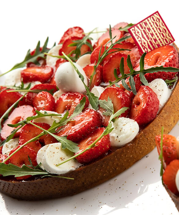 Recette de la tarte aux fraises tomates mozzarella