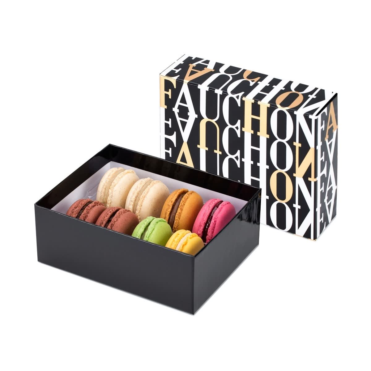 Coffret "décor FAUCHON" de 8 macarons