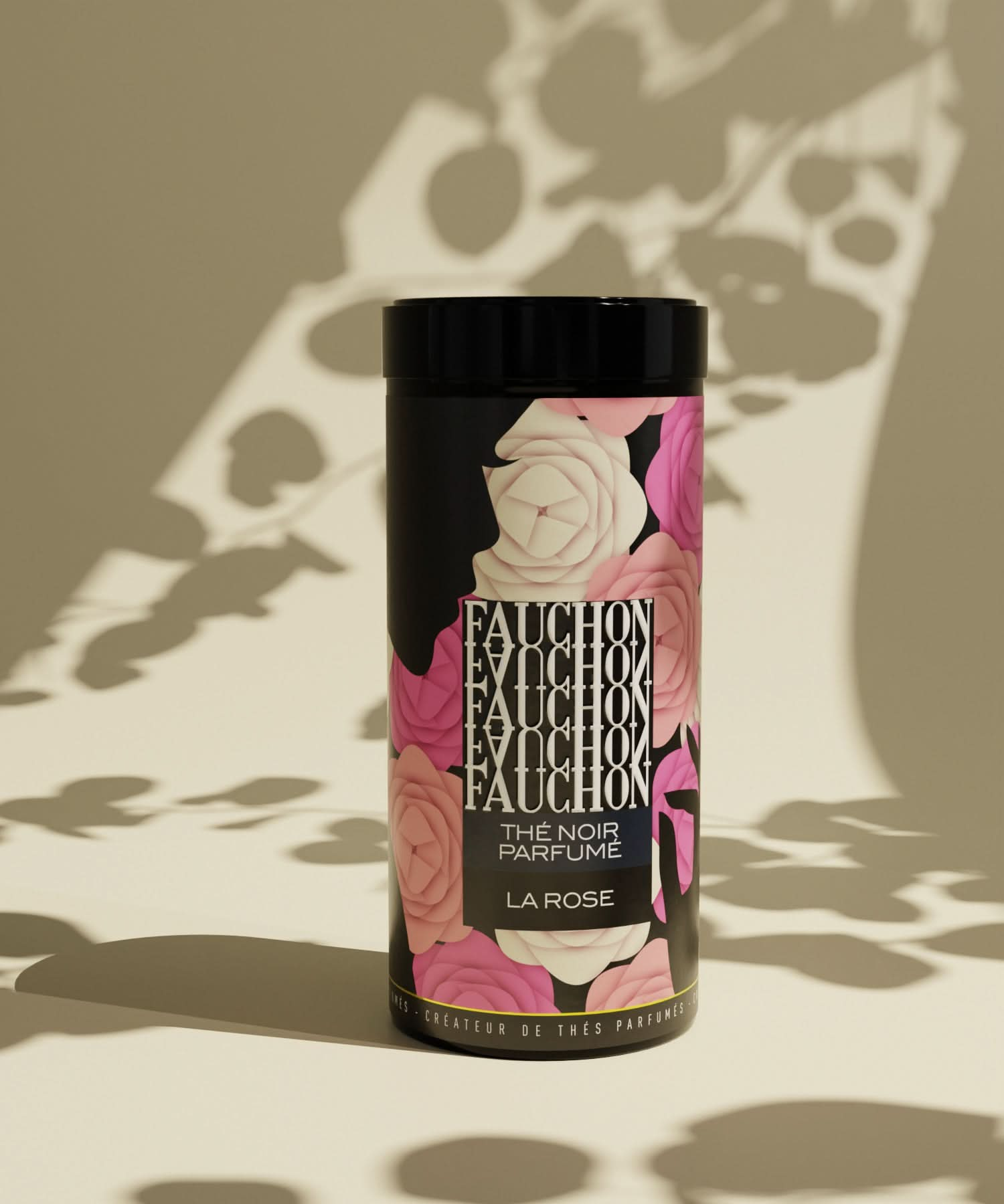 Thé La Rose - Black tea flavored with rose fragrance - | FAUCHON Paris