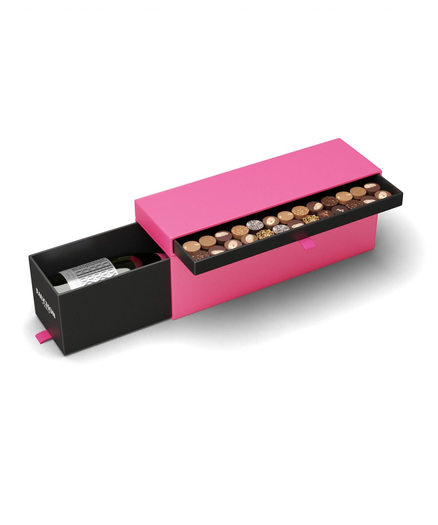 Coffret Magnum de Champagne et 30 Chocolats