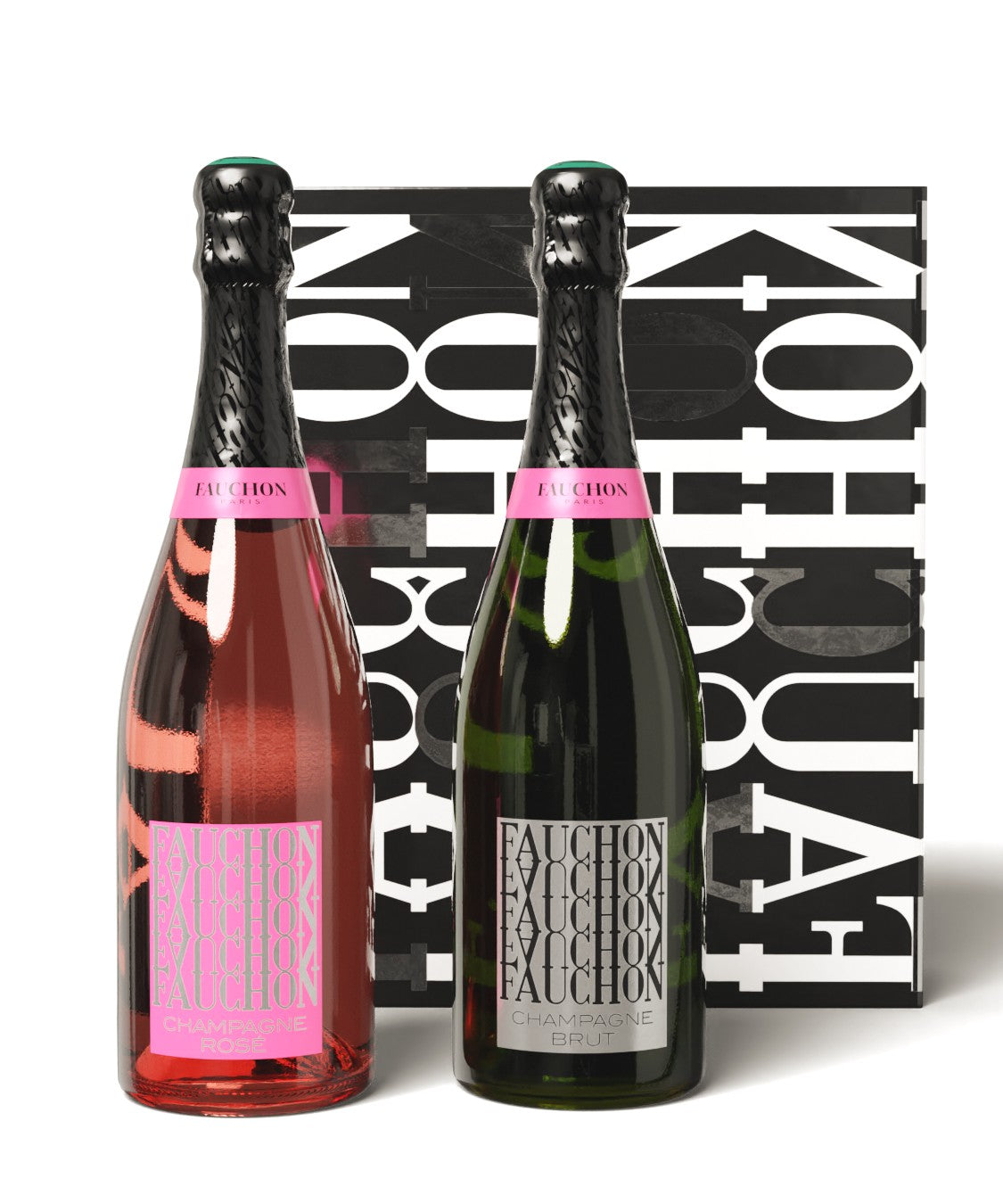 Duo de Champagnes FAUCHON brut et rosé