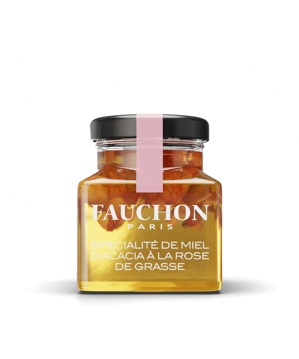 Acacia honey specialty infused with Grasse rose petals 