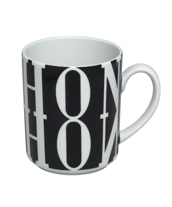 Black and white mug