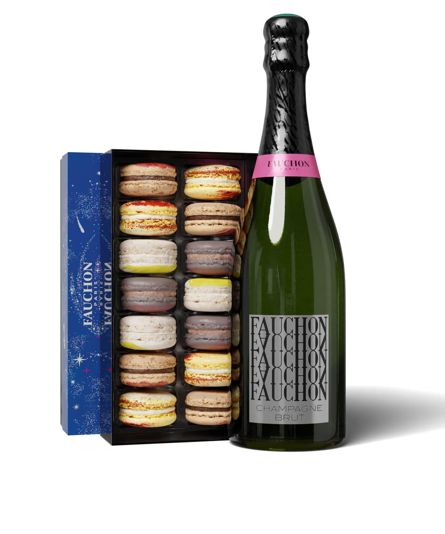 Christmas macarons & FAUCHON Champagne