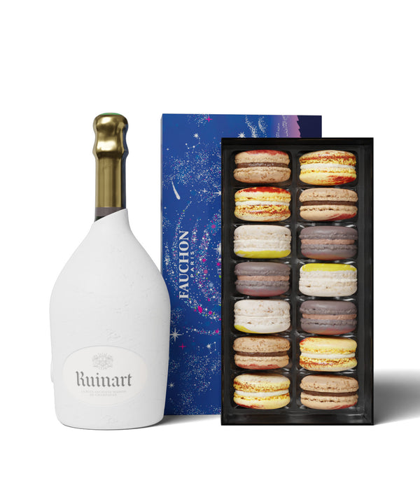 Duo Macarons de Noël & Champagne Ruinart